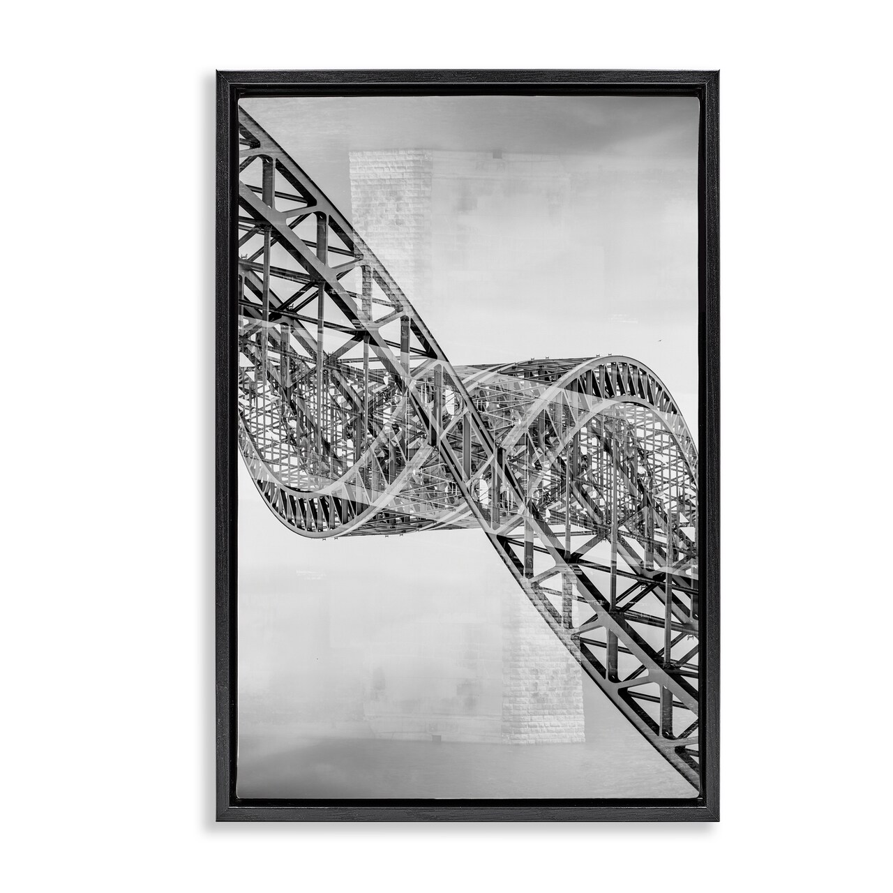 Stupell Industries Surrealist Twisting Iron Floating Frame, design by Robin Vandenabeele